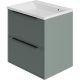 Тумба под раковину La Fenice Simpla FNC-01-SIM-G-80-2 Серо-зеленая 80 см