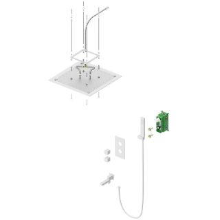 Душевой комплект Timo Petruma SX-5019/16SM с термостатом белый матовый