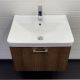 Тумба с раковиной Comforty Ангара 60 00-00021035 подвесная Дуб темно-коричневый