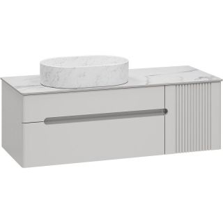 Подвесная тумба под раковину Brevita Pallisandro 120 УТ000025404 Серая матовая