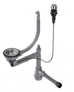 Сифон Omoikiri WK-1-R-A-IN с кнопкой