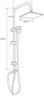 Душевая стойка Aquanet Passion S 212271 хром