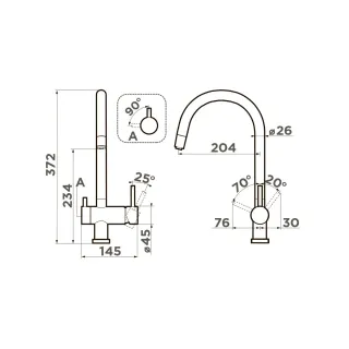 Смеситель OMOIKIRI YAMADA-P SA  4974286 бежевый