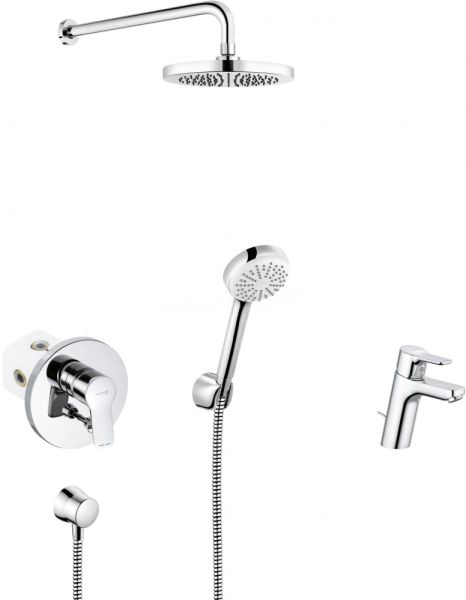 Душевой комплект Kludi Pure&Easy 7в1 376300565 хром