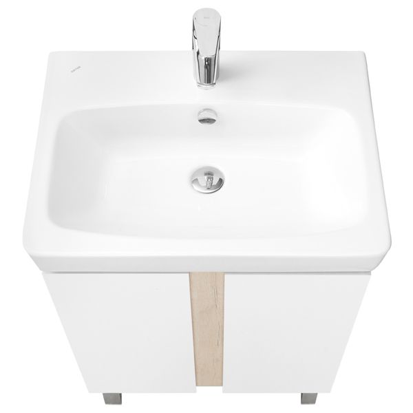 Тумба под раковину Акватон Кантри 60см белый/дуб Верона 1A257401AHB20