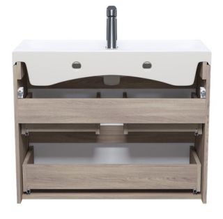 Подвесная тумба IDDIS Zodiac ZOD8AB0i95K с ящиками 80см белый/под дерево