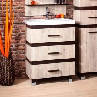 Тумба под раковину Бриклаер Техас 4627125412905 70 см кантри/венге