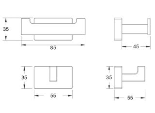 Крючок для ванной комнаты Shevanik SG5621 хром
