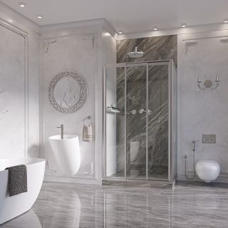 Душевой уголок Ambassador Forsa 17021104NX-70NX 130x70см хром/прозрачное