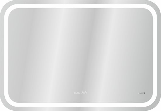 Зеркало Cersanit DESIGN PRO KN-LU-LED050*80-p-Os 80см с часами и антизапотеванием