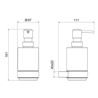 Дозатор Timo Luiro 18539/00 хром