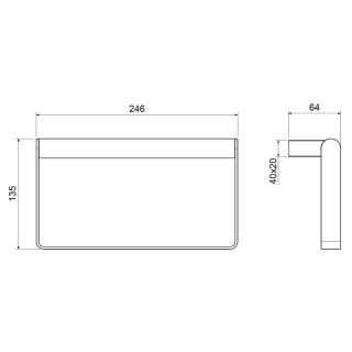 Полотенцедержатель Timo Luiro 18550/18 чёрное золото