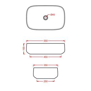 Раковина ArtCeram Cognac COL008 50 00 green issogne 55 см