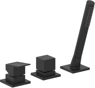 Смеситель на борт ванны Kludi Decus 544473975 чёрный матовый