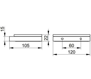 Мыльница подвесная Keuco Edition 11155039000 бронза шлифованная