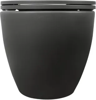 Подвесной унитаз Isvea Infinity 10NF02001SV-2C безободковый крышка микролифт антрацит матовый