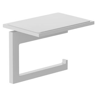 Держатель туалетной бумаги Kludi Vela C 3197153 с полкой для телефона белый матовый