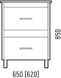 Тумба под раковину Corozo Верона 65см антик SD-00000346