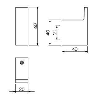 Крючок Kludi Vela C 31984N5 брашированный никель