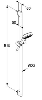 Душевой гарнитур Kludi Dive S 6893039-00 чёрный матовый