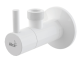 Угловой вентиль AlcaPlast с фильтром 1/2"?1/2" круглый белый ARV003B