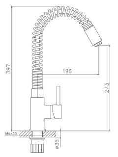 Смеситель для кухни Haiba HB71074 хром