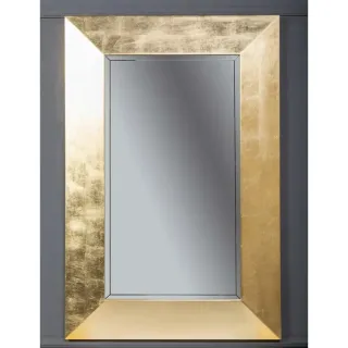 Зеркало Boheme Chelsea с подсветкой золото поталь 554