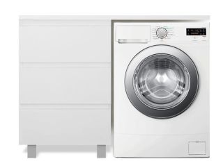 Напольная тумба под раковину Эстет Dallas Luxe ФР-00002293 Л/П 115см три ящика белый