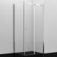 Душевой уголок Wasserkraft Vils 100x100см серебристый 56R19
