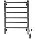 Полотенцесушитель электрический Domoterm Орфей DMT П6 400x600 EK R чёрный