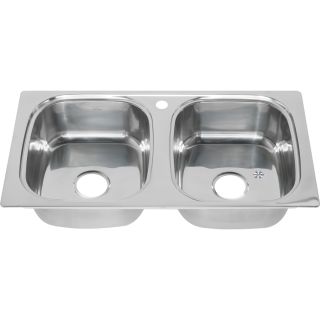 Мойка 8747S Melana 0,6/180 хром с сифоном (199 t *8)