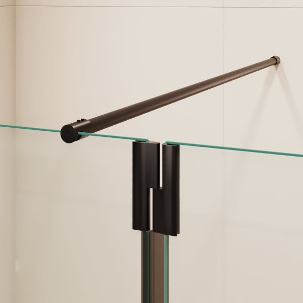 Душевая перегородка RGW WA-054B (WA-010B + Z-072B) 351005433-14 130 см чёрный