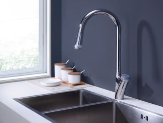 Смеситель для кухни DQ Bayern Alfeld с выдвижной лейкой хром DA1482501