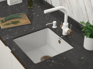 Смеситель для кухни Paulmark Essen Es213011-431BR белый/бронза