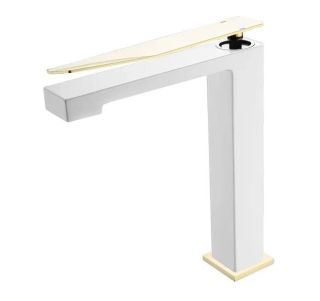 Смеситель для раковины Boheme Q 142-CRG.2 хром/золото