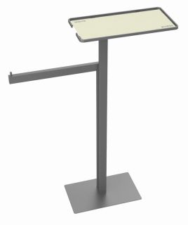 Стойка напольная с полкой и полотенцедержателем Boheme 10952-NB брашированный никель