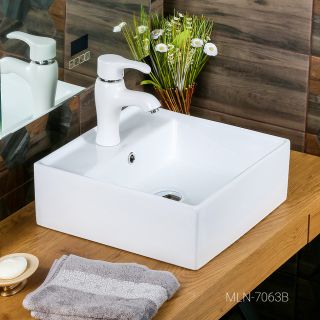 Накладная раковина Melana 7063B-805 40см белый