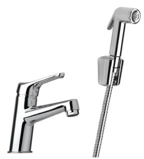 Смеситель для раковины Paini Bios 05CR205/574 с гигиеническим душем хром