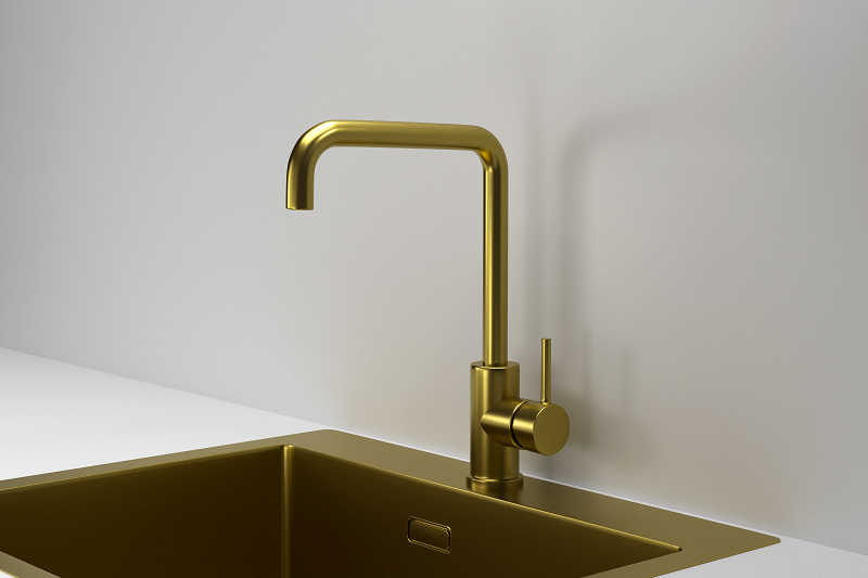 Смеситель для кухни Granula Kitchen Space 7110, ЗОЛОТО САТИН