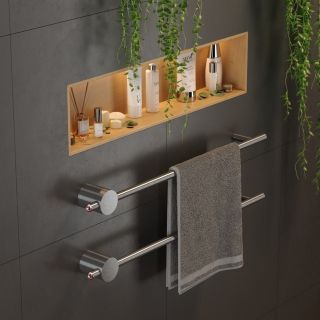 Электрический полотенцесушитель Broner Bruno NF.BR.007.080.0000.S 80 см без кнопки сатин