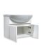 Тумба Runo Лада 60 подвесная белая под умывальник Уют 60 (00-00001368)