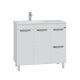 Напольная тумба под раковину Санта Родос 206027 90 см белый