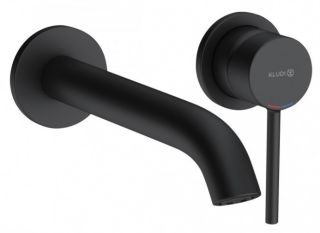 Встраиваемый смеситель для раковины Kludi Bozz чёрный матовый 382453976