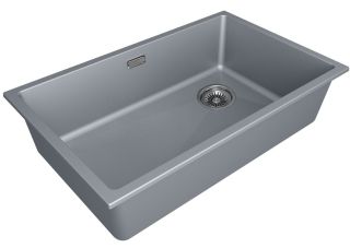 Мойка кухонная Paulmark Lumi LU74SK-GRM серый металлик