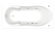 Акриловая ванна Bas Ахин 170x80 см с каркасом
