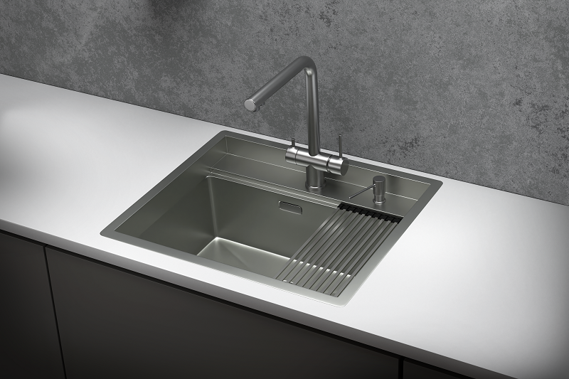 Мойка кухонная Granula 6051, СТАЛЬ МАТОВАЯ