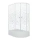 Душевой уголок Triton Коралл Щ0000038528 левый 120x80 см профиль белый стекло мозаика