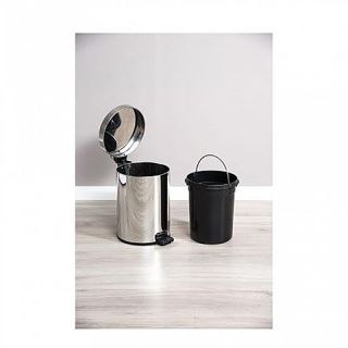 Ведро для мусора Aquanet 187084 12 л хром