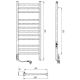Полотенцесушитель электрический Laris Астор ЧК12 350х900 L 73207669 Белый муар