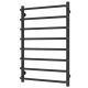 Полотенцесушитель водяной Laris Стандарт 73208015ЧМ П8 50x80см чёрный матовый